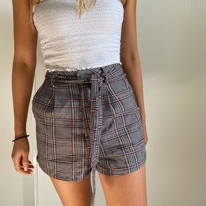 Nasty Gal Plaid Shorts